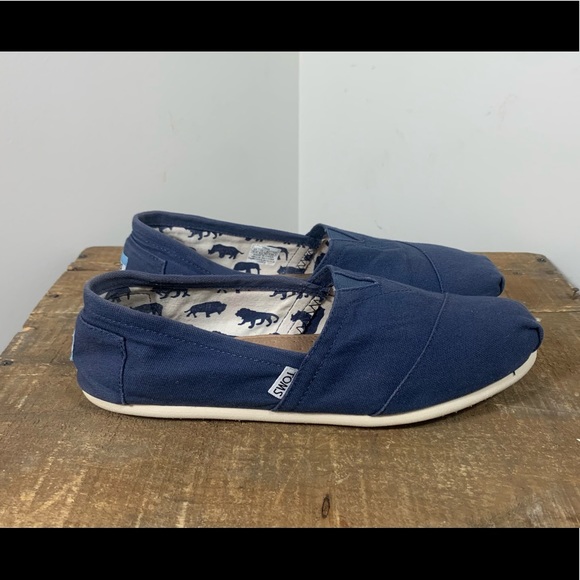 Toms Other - Toms Blue Casual Classic Canvas Slip on Shoes